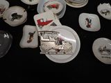 a lot of plates and plates that are on a table