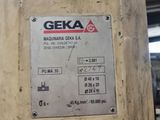 a sign on the side of a machine that says geka