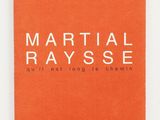 the cover of the book, martial raysse