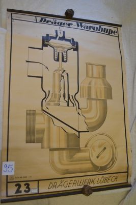 a picture of a poster on the wall of a bathroom