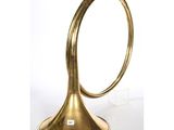 an image of a brass trumpet shaped object on a white background