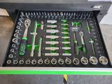 a close up of a tool tray with a bunch of tools in it