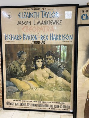 Affiche entoilée Cléopatra avec Elizabeth Taylor et Richard …