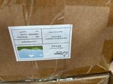 a cardboard box that has a label on it