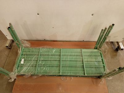 lot de 4 bancs de jardin en métal - Photo 1