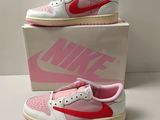 Nike Air Jordan 1 Low rose et blanc, pour enfant, taille 3 ans