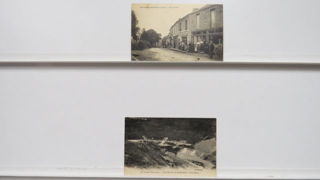 Châtelus-le-Marcheix :.Lot de 2cpa (dont la Rue du Pont : carte R...