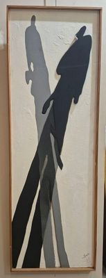 Jean MAS (1946) "Ombre Raph G" Acrylique sur panneau découpé…