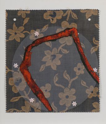 une photo d'un morceau de tissu orné d'un motif