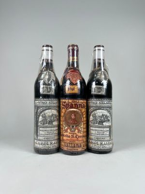 three bottles of beer sitting next to each other on a table