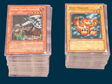 several cards are stacked on top of each other on a table