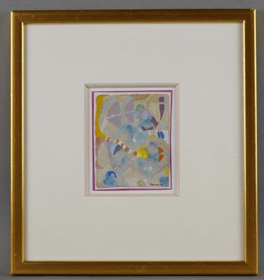 DOWNING Joe (1925-2007). Aquarelle signée Downing "Compositi…
