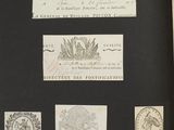 a picture of a book with a lot of stamps on it