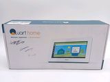 packaging of a smart home device in a box on a white surface
