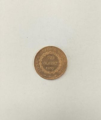 monnaie 20 francs or Génie 1897 A. - Photo 1