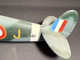 a toy airplane that is sitting on a table