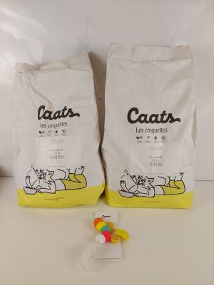 Lot de 2 - CAATS - Croquettes light - Sans céréales et riche…