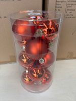 (x240) Boules de noêl 80 mm en verre "combiné orange" 16 tub… (photo 2)