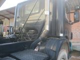 a truck that is parked in a garage