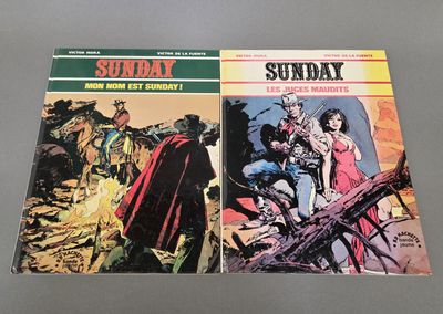 LOT de deux BD MORA / DE LA FUENTE : "Sunday Les juges maudi…