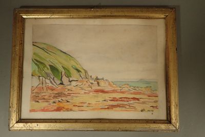 une image d'une image d'un tableau accroché au mur