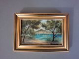 a picture of a painting hanging on the wall