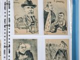 sketches of a man and a woman sitting on a bench in front of a book