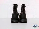 nike air force 1 mid black / black / black