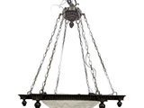 an image of a chandelier hanging from a ceiling