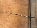 a crack in the side of a piece of wood