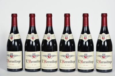 6 B L'HERMITAGE Rouge (carton d'origine) Domaine Jean-Louis …