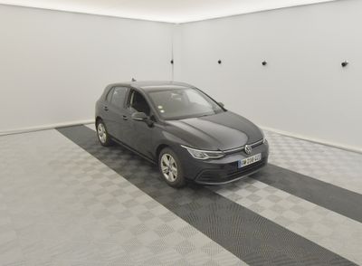 a car that is parked in a garage