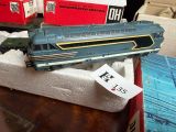 a toy train that is sitting on top of a box