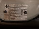 a label on the back of a motorcycle that is not in service