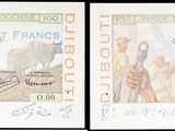 quatre images différentes du visage d'une femme figurant sur un billet d'un dollar