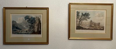 Amelia de SUFFREN - deux vues du Pays de Galle : - "The vale…