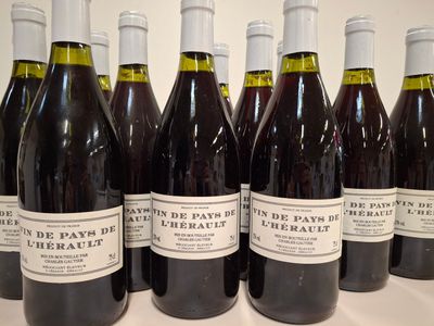 420 bouteilles Vin du Pays de L’Hérault  négociant éleveur Charles Gau - Photo 1