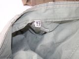 a close up of a bag with a tag on it