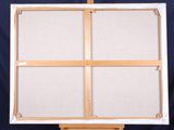 a picture of a easel with a picture on it
