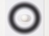 an image of a white ball in a black and white circle