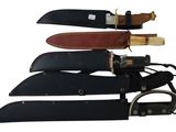 four different types of knifes on a white background