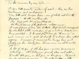 a handwritten letter from the mayor of tokyo to his wife
