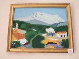 une photo d'un tableau accroché au mur