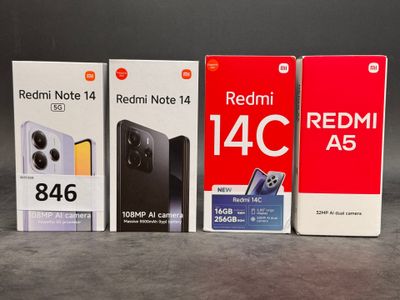 three redmi note 14, redmi note 14, redmi note 14, and redmi note 14