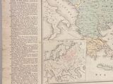 an old map of europe with a lot of places on it
