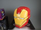 a helmet that is sitting on top of a box