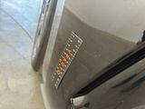 a close up view of a stainless steel oven