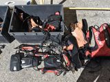 many items that are sitting on the ground next to each other