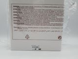 the back of a white box with a label on it