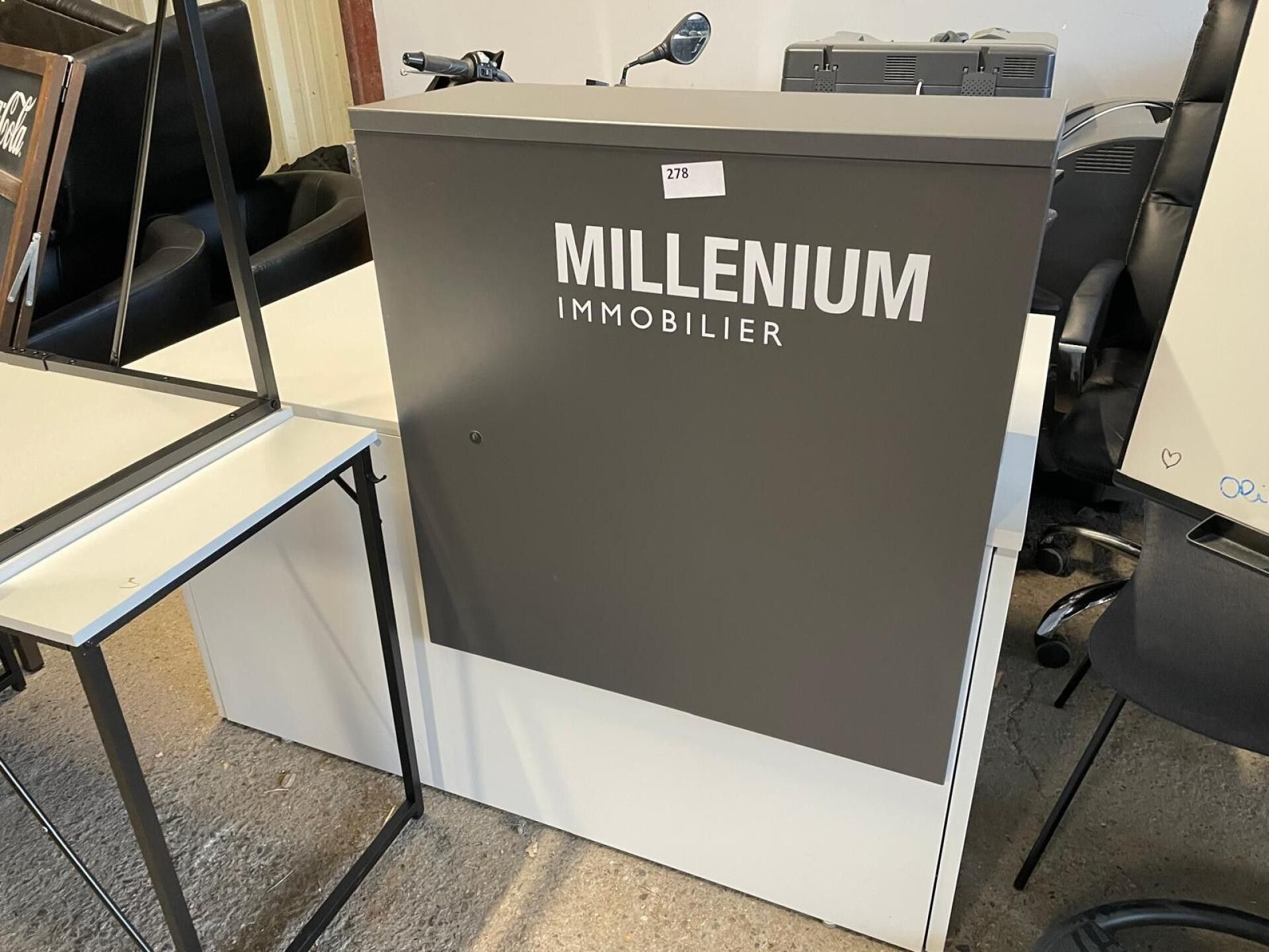 Comptoir simple floqué IMMOBILIER MILLENIUM